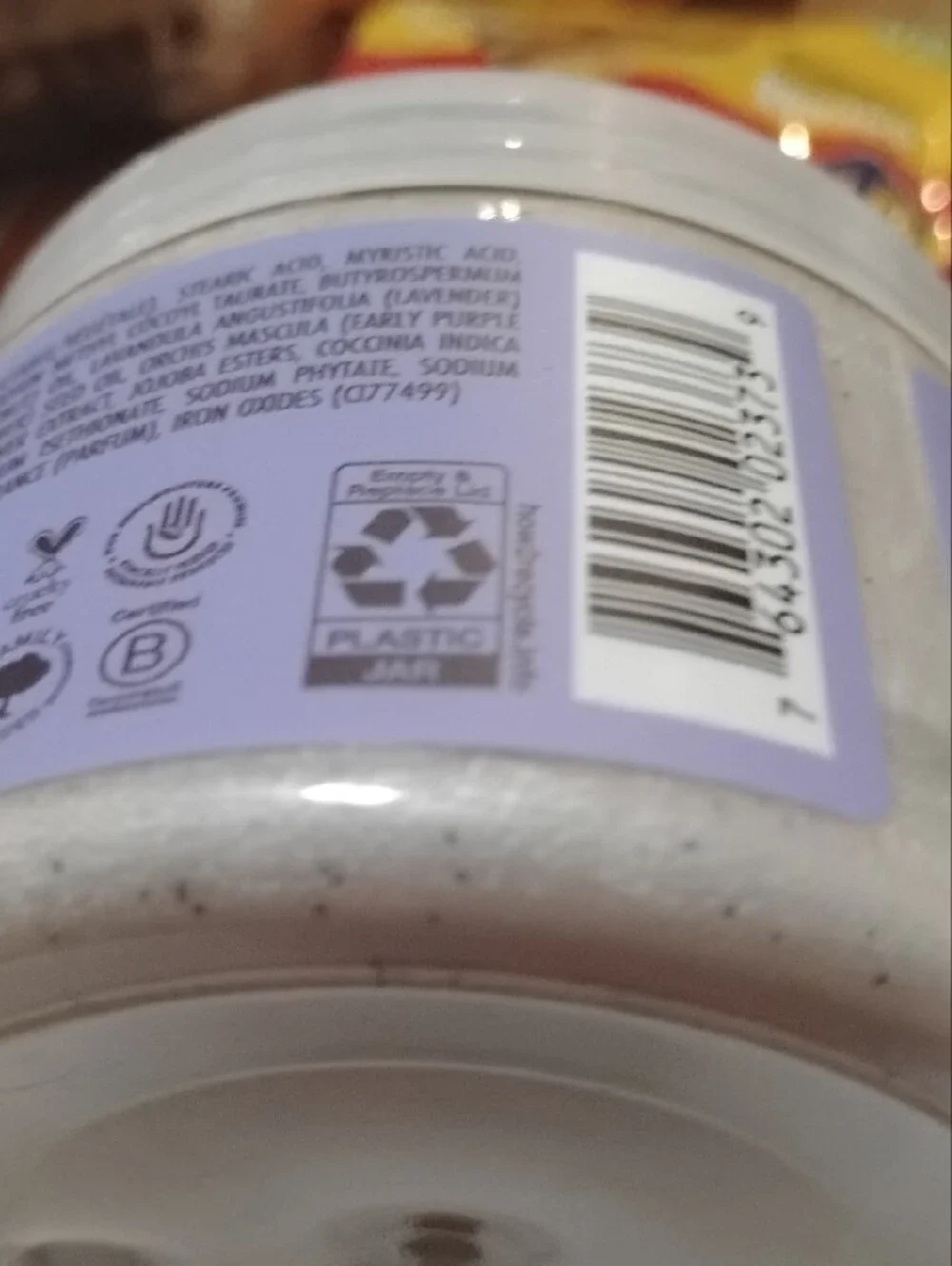 Shea Moisture Lavender Calming Crème Body Scrub - Light Purple & White